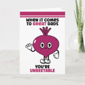 父の日のカード　面白いダジャレ　ユーモア　ビートルート シーズンカード (正面)