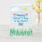 父の日のカードPa カード (黄色い花)