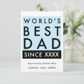 父の日のカー最高のド カード (スタンド正面)