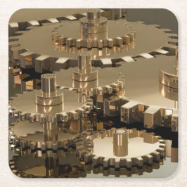 父の日のギア スクエアペーパーコースター