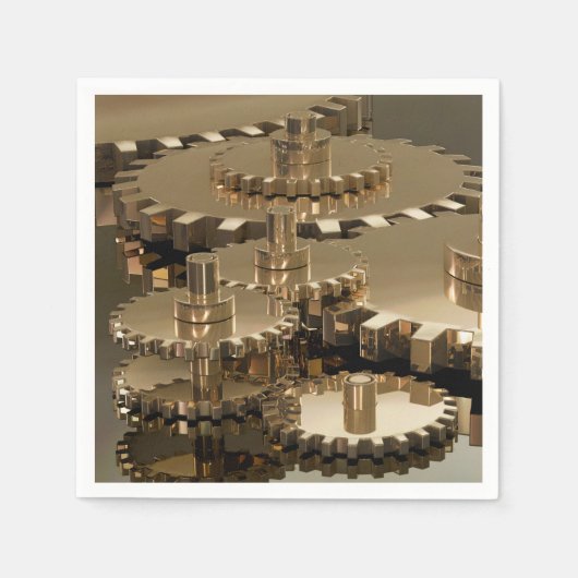 父の日のギア スタンダードカクテルナプキン (正面)