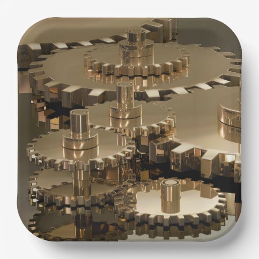 父の日のギア ペーパープレート (正面)