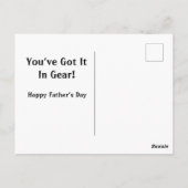 父の日のギア ポストカード (裏面)