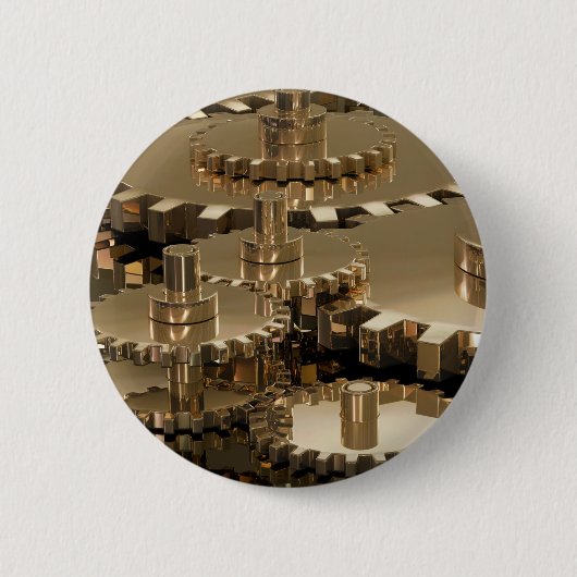 父の日のギア 缶バッジ (正面)