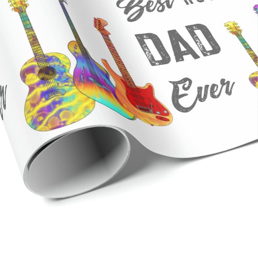 父の日のギターをテーマ ラッピングペーパー (ロールコーナー)