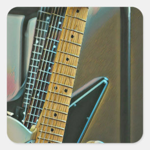 父の日のギターギフト スクエアシール