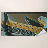 父の日のギターギフト ビーチタオル (正面)