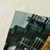 父の日のギターギフト ビーチタオル (インサイチュ)