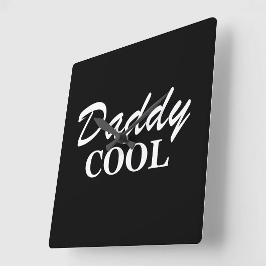 父の日のギフトおもしろいアイディア スクエア壁時計 (傾斜)