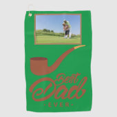 父の日のギフトのカスタマイズ ゴルフタオル (正面)