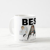 父の日のギフトの数々のな写真のコラージュ コーヒーマグカップ (正面左)