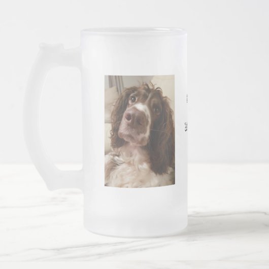 父の日のギフトガラスのtankard フロストグラスビールジョッキ (左)