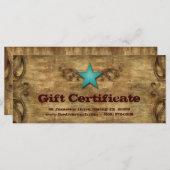 父の日のギフト券カードテキサス州スター (正面/裏面)