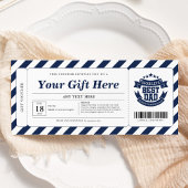 父の日のギフト証明書利用券 招待状