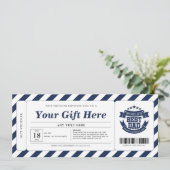 父の日のギフト証明書利用券 招待状 (スタンド正面)