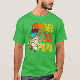 父の日のギフト魚釣りリールパクールパ Tシャツ