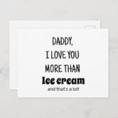 父の日のギフト、ユーモアあふれる誕生日プレゼントにおすすめ ポストカード (正面/裏面)