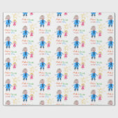 父の日のギフト、引いているあなたの子供 ラッピングペーパー (フラット)