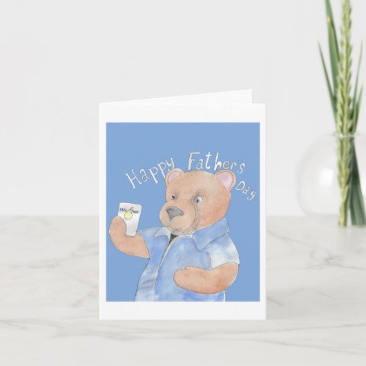 父の日のクマ カード (正面)