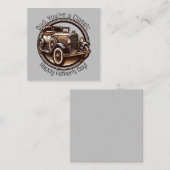 父の日のクラシックカー ノートカード (正面/裏面)