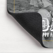 父の日のクラシック白黒写真Iラブパパ マウスパッド (コーナー)