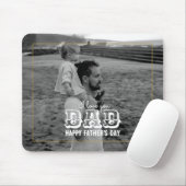 父の日のクラシック白黒写真Iラブパパ マウスパッド (マウス)
