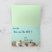 父の日のグリッターと星 シーズンカード (内部)