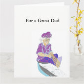 父の日のグリーティングカード カード (黄色い花)