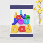 父の日のグリーティングカード カード (黄色い花)