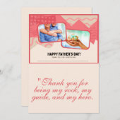父の日のグリーティングカード サンキューカード (正面/裏面)