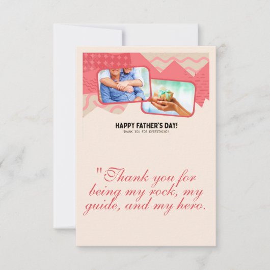 父の日のグリーティングカード サンキューカード (正面)