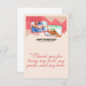 父の日のグリーティングカード サンキューカード (正面/裏面)