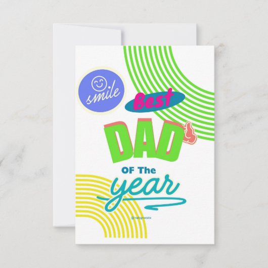 父の日のグリーティングカード サンキューカード (正面)