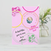 父の日のグリーティングカード 招待状 (スタンド正面)