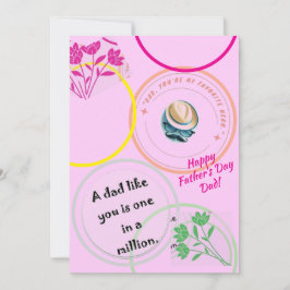 父の日のグリーティングカード 招待状