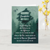 父の日のグリーンウッドランド・フォレストのおじいちゃんのために カード (黄色い花)