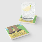 父の日のコースター素晴らしい… ストーンコースター (横)