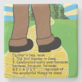 父の日のコースター素晴らしい… ストーンコースター (正面)