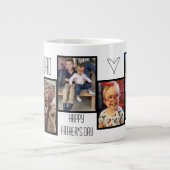 父の日のコーヒーマパーソナライズされたグ ジャンボコーヒーマグカップ (正面)