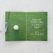 父の日のゴルフのグリーティングカード カード (内部)