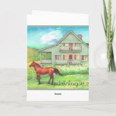 父の日のゴルフイラストレーション挨拶状 カード (裏面)