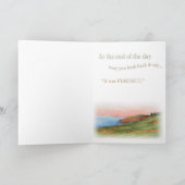 父の日のゴルフイラストレーション挨拶状 カード (内部)