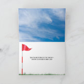 父の日のゴルフボールオンティー カード (内部)