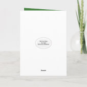 父の日のゴルフボール カード (裏面)