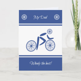 父の日のサイクリングパおもしろいンスポーツ カード