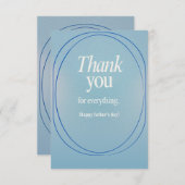 父の日のサンキューカード サンキューカード (正面/裏面)