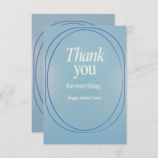 父の日のサンキューカード サンキューカード (正面/裏面)