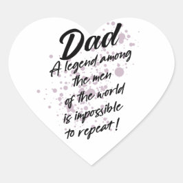 父の日のシール ハートシール