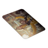 父の日のスクリプト写真 現代 シンプル マグネット (右側)