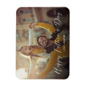 父の日のスクリプト写真 現代 シンプル マグネット (縦)